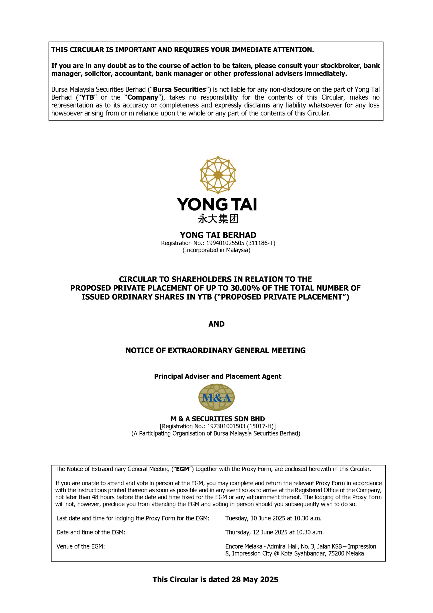 YTB Proposed Private Placement dated 28 May 2025 01 scaled.jpg